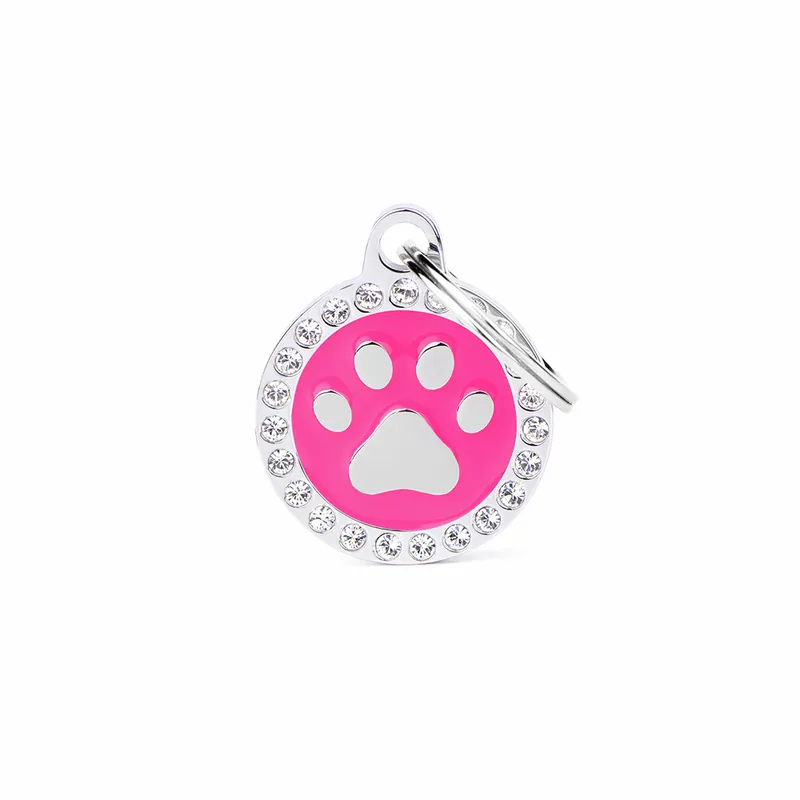 MY FAMILY Glam Paw Tag pink Hundemarke Billig